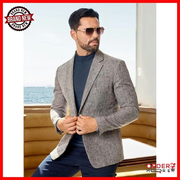 Men's Slim Fit Mock Turtleneck Sweater Lightweight Thermal Pullover - Picture 5 of 8